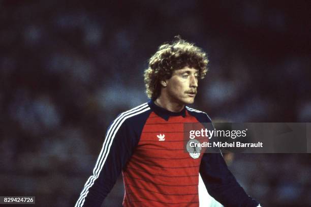 Harald Schumacher of Germany during of the game Semi Final World Cup match between West Germany and France 8th July 1982 in Ramon Sanchez Pizjuan...