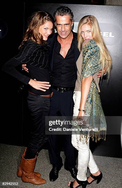 Actor Edoardo Costa attends the Diesel Fiat 500 launch party at the Science Museum during Milan Fashion Week Spring/Summer 2009 on September 21, 2008...