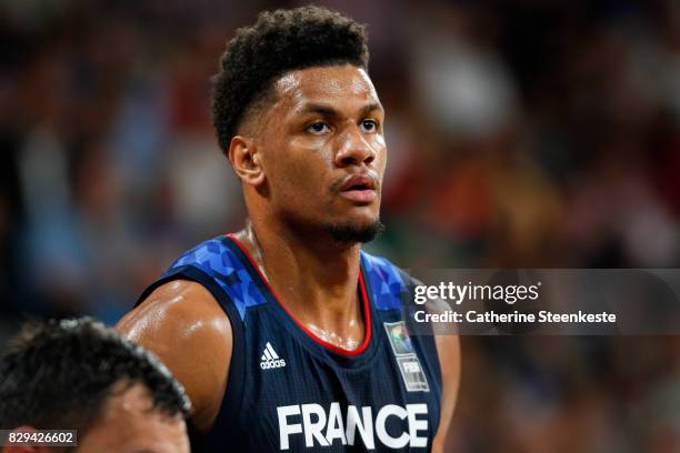 Axel Toupane of France looks on during the international friendly game between France v Lithuania at Palais des Sports on August 10, 2017 in Orleans,...