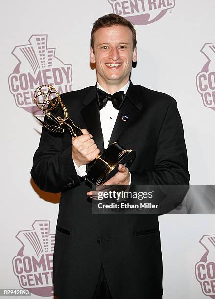 Writer Barry Julien of "The Colbert Report" arrives at Comedy Central's Emmy Awards party at the STK restaurant September 21, 2008 in Los Angeles,...