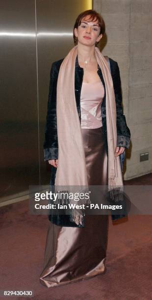 Actress Victoria Hamilton, who won the award for Best Actress for 'Suddenly Last Summer' during the Evening Standard Theatre Awards 2004 at the...