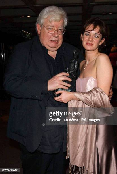 Best Actor Richard Griffiths and Best Actress Victoria Hamilton during the Evening Standard Theatre Awards 2004 at the National Theatre in central...