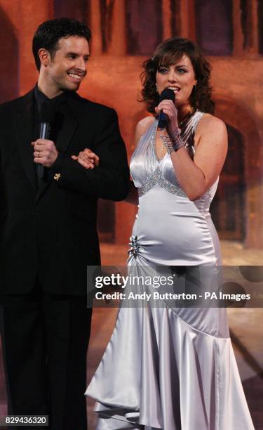 Actress Jill Halfpenny and dance partner Darren Bennet.