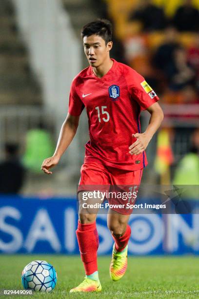 Hong Jeongho of Korea Republic in action during the 2018 FIFA World Cup Russia Asian Qualifiers Final Qualification Round Group A match between Korea...