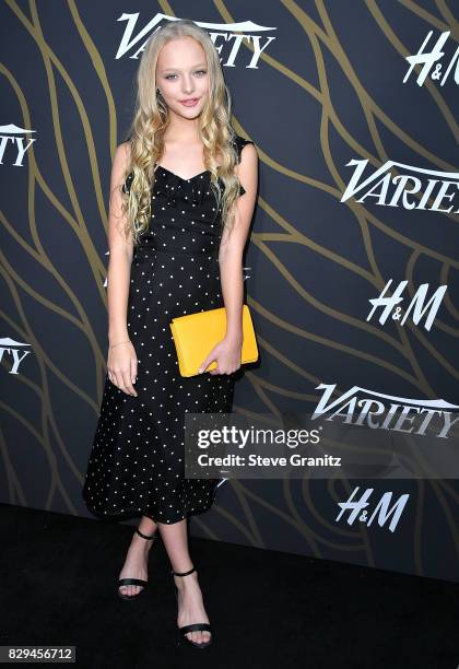 Amiah Miller arrives at the Variety Power Of Young Hollywood at TAO Hollywood on August 8, 2017 in Los Angeles, California.