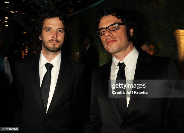 Actors Bret McKenzie and Jemaine Clement attend HBO's Post Award Reception after the 60th Primetime Emmy Awards at the Pacific Design Center on...