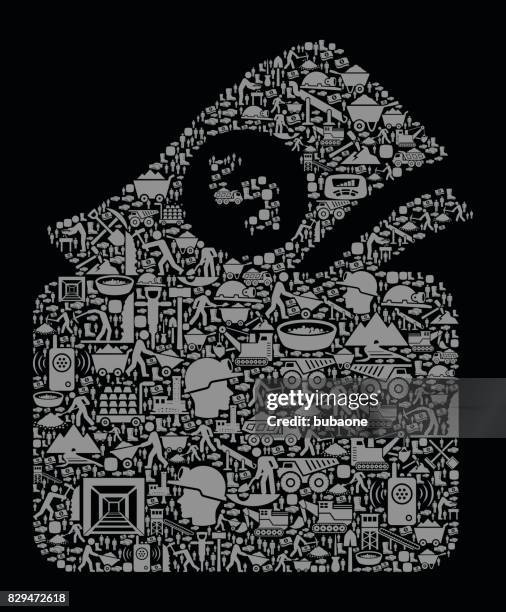 money in wallet mining industry vector icon background - digging hole stock illustrations