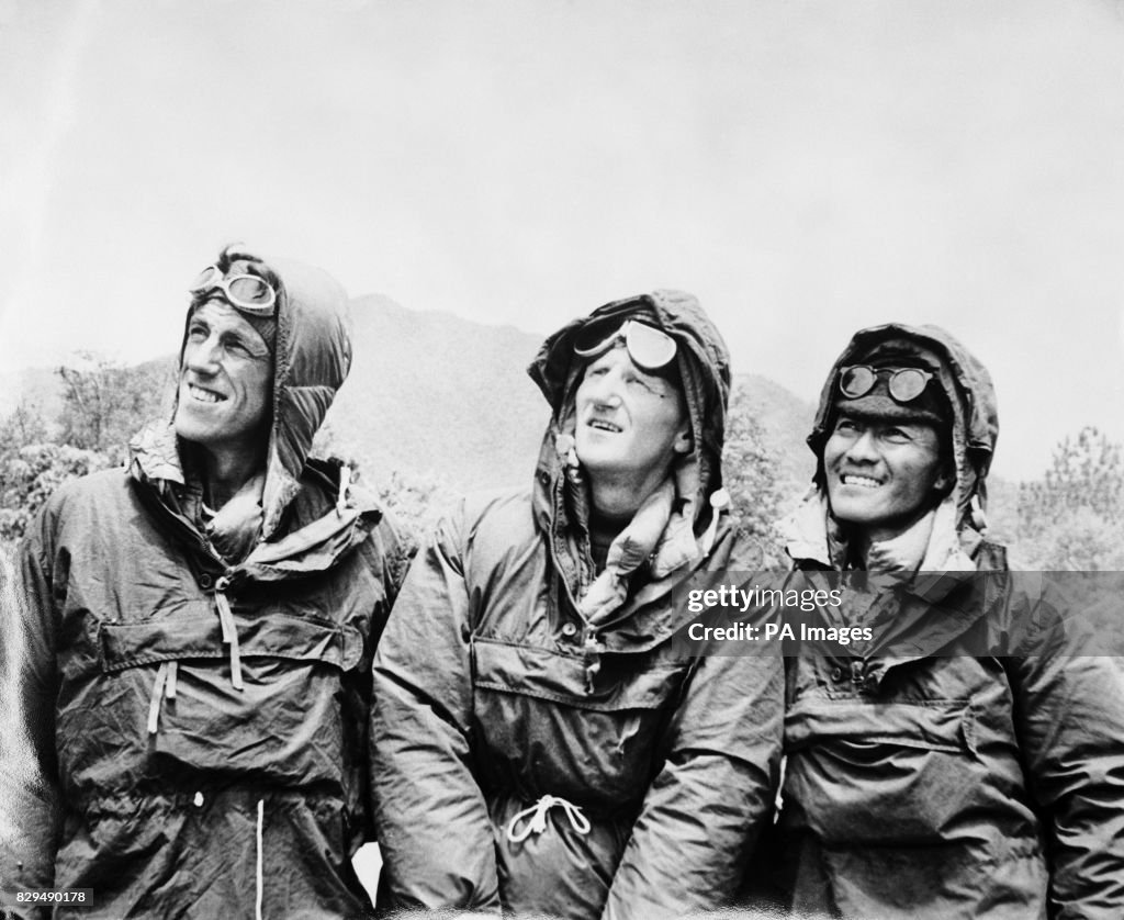 Mountaineering - Everest Expedition - Edmund Hillary, Sherpa Tensing Norgay and Colonel John Hunt - Kathmandu, Nepal