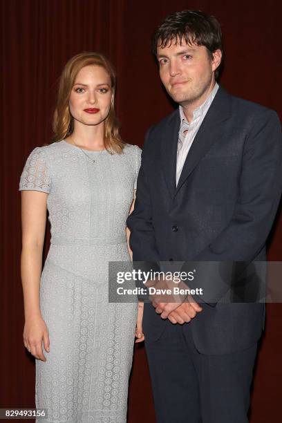 Holly Grainger and Tom Burke attend a preview screening of the BBC's "Strike" at BFI Southbank on August 10, 2017 in London, England.