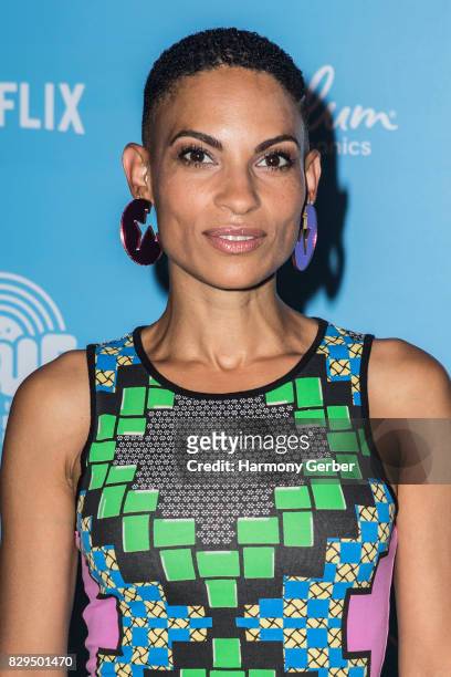 Singer Goapele attends the Sneak Peek Of Netflix's "True And The Rainbow Kingdom" at Pacific Theatres at The Grove on August 10, 2017 in Los Angeles,...