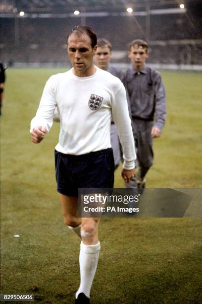 England's Ray Wilson leaves the pitch after his team's 2-0 win