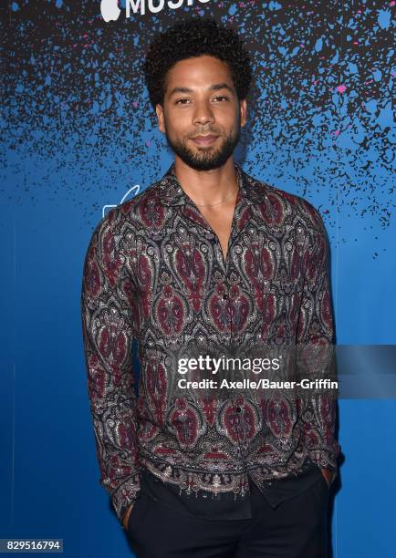 Actor/singer Jussie Smollett arrives at 'Carpool Karaoke: The Series' On Apple Music Launch Party at Chateau Marmont on August 7, 2017 in Los...