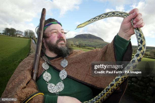 Lynn Corry aka St Patrick, and his snake friends drop by Slemish Mountain, on behalf of the Northern Ireland Tourist Board, to remind you that there...
