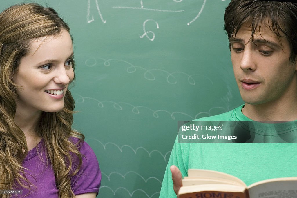 University students studying in a classroom