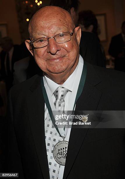 Angelo Dundee attends the 23rd Annual Great Sports Legends Dinner to Cure Paralysis at the Waldorf Astoria on September 22, 2008 in New York City