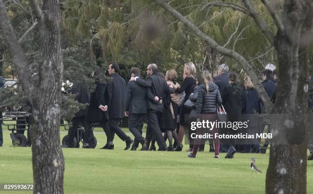 Queen Maxima of The Netherlands and relatives and friends attend Jorge Zorreguieta's funeral at Parque de la Memoria on August 10, 2017 in Buenos...