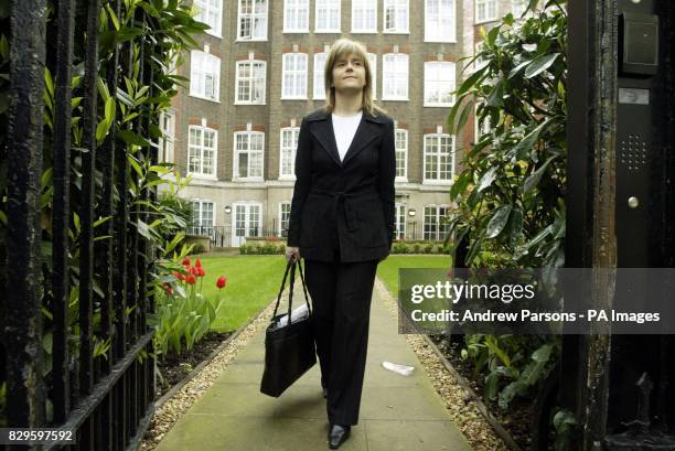 Nicola Sturgeon MSP and Deputy Leader of SNP leaves after delivering a letter demanding the retraction of a letter to Scottish voters by John...