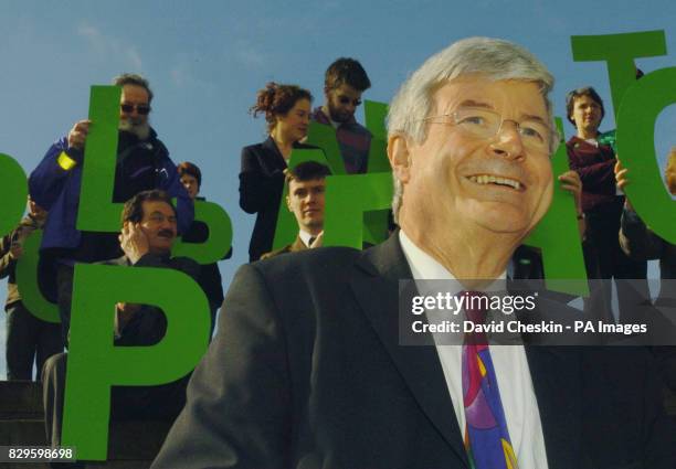 Robin Harper, leader of the Scottish Green party, launches their election campaign as they unveiled their Westminster manifesto. The party placed...