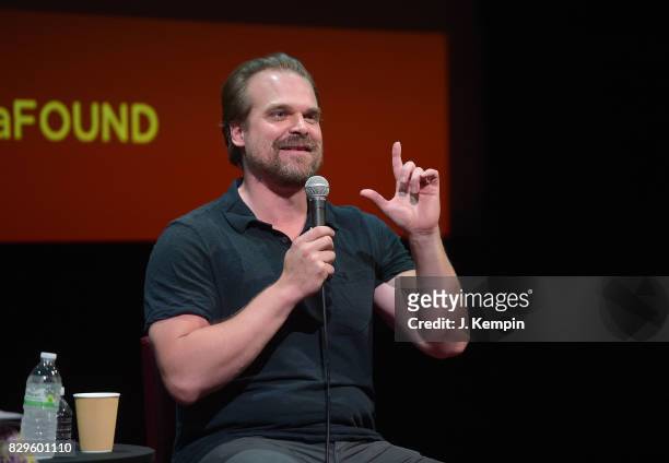 Actor David Harbour visits the SAG-AFTRA Foundation Robin Williams Center on August 10, 2017 in New York City.