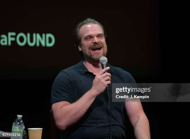 Actor David Harbour visits the SAG-AFTRA Foundation Robin Williams Center on August 10, 2017 in New York City.