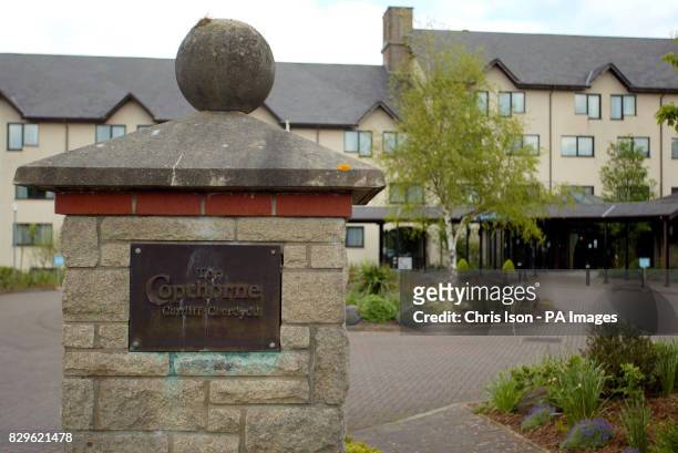 General view of the Copthorne Hotel in Cardiff, where two people died after contracting Legionnaires' Disease. It is alleged the virus was spread via...