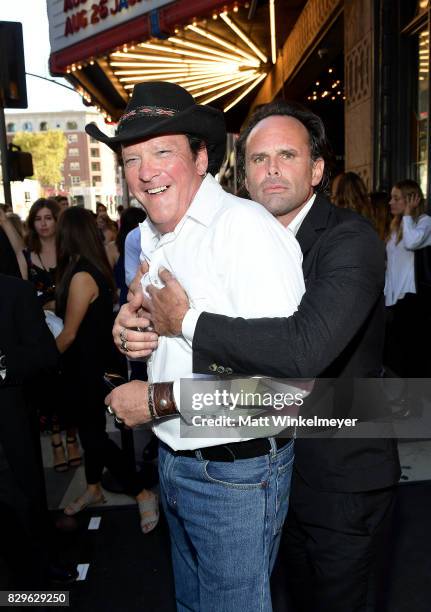 Actors Michael Madsen and Walton Goggins attend Sundance NEXT FEST After Dark at The Theater at The Ace Hotel on August 10, 2017 in Los Angeles,...