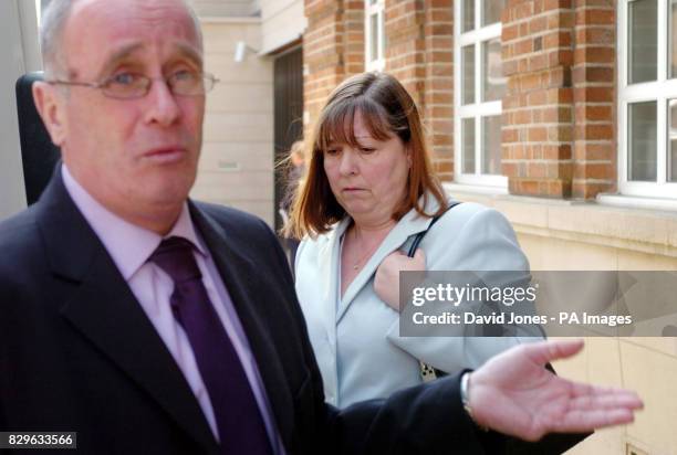 Julian and Jayne Wilson after the inquest into the death of their daughter Lucy who died after cutting her foot on a broken bottle in an Indian...