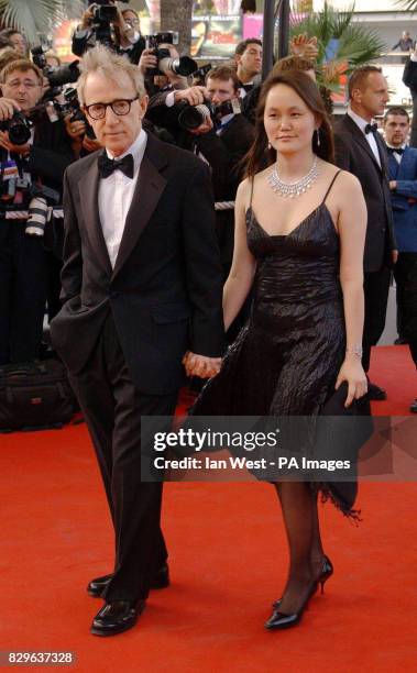 Director Woody Allen with his wife Soon Yi.