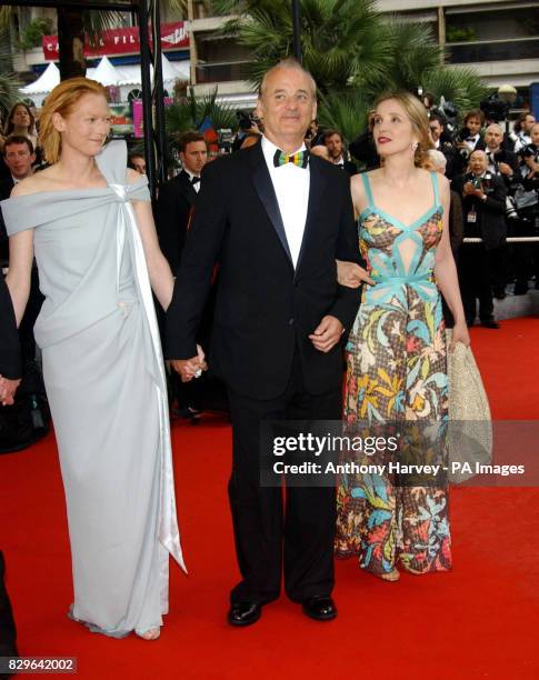 Tilda Swinton, Bill Murray and Julie Delpy arrive.