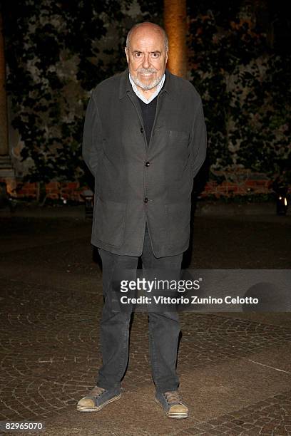 Designer Elio Fiorucci attends the Russia 10 Years In Vogue Party during Milan Fashion Week Spring/Summer 2009 on September 22, 2008 in Milan, Italy.