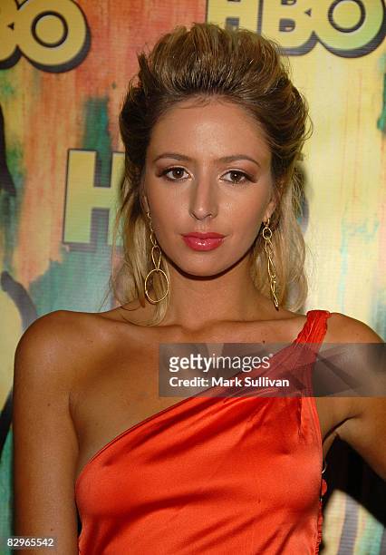 Actress Julia Levy-Boeken arrives at HBO's Emmy Awards after party at The Plaza at the Pacific Design Center September 21, 2008 in West Hollywood,...