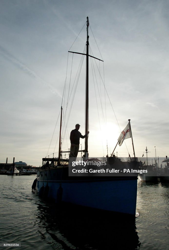 Dunkerque Ramsgate Little Ships leave Ramsgate in Kent to set sail across the English ...