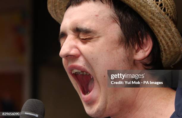 Babyshambles frontman Pete Doherty arrives.