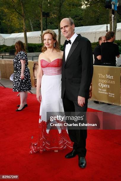 Musician James Taylor and Kim Taylor attend the season opening event at the Metropolitan Opera House, Lincoln Center on September 22, 2008 in New...