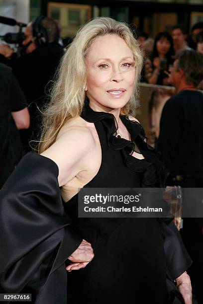 Actress Faye Dunaway attends the season opening event at the Metropolitan Opera House, Lincoln Center on September 22, 2008 in New York City.