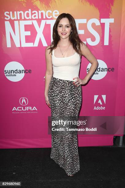 Michelle Morgan attends the Sundance NEXT FEST Opening Night Honoring Quentin Tarantino at The Theater at The Ace Hotel on August 10, 2017 in Los...