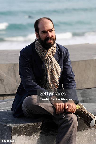 Director Jaime Rosales attends "Tiro en la Cabeza" photocall at the Kursaal Palace during the 56th San Sebastian International Film Festival on...