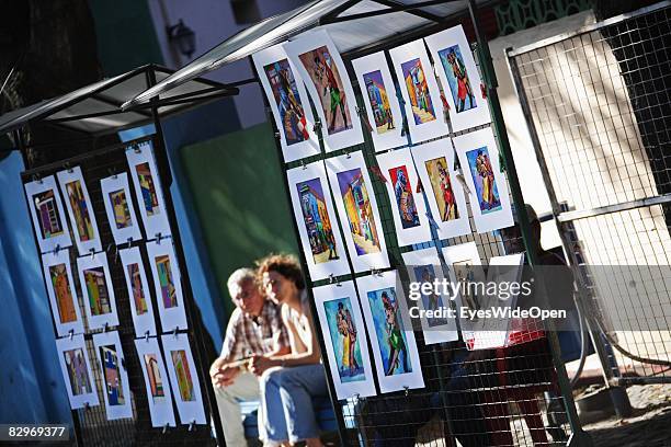 Impressions of La Boca district on January 13, 2008 in Buenos Aires, Argentina. The Republic of Argentina is a former spanish colony and the capital...