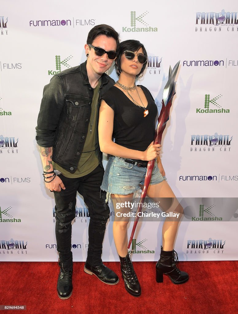 Voice actors Nathan Sharp and Cristina Vee attend the