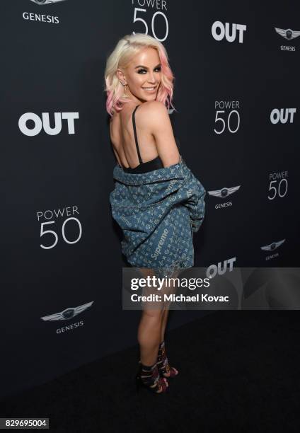 Model Gigi Gorgeous attends OUT Magazine's OUT POWER 50 gala and award presentation presented by Genesis on August 10, 2017 in Los Angeles,...
