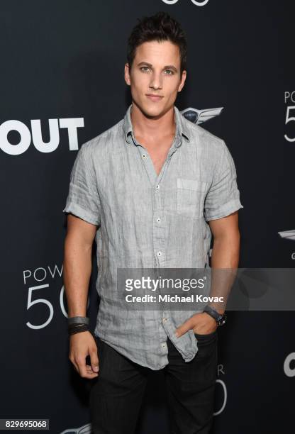 Mike C. Manning attends OUT Magazine's OUT POWER 50 gala and award presentation presented by Genesis on August 10, 2017 in Los Angeles, California.