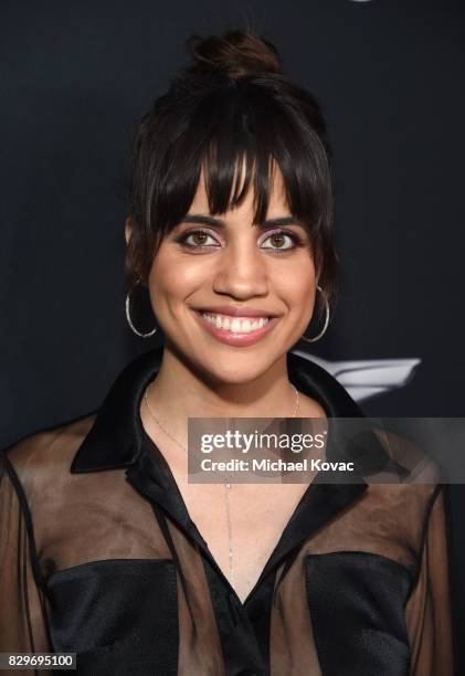 Actor Natalie Morales attends OUT Magazine's OUT POWER 50 gala and award presentation presented by Genesis on August 10, 2017 in Los Angeles,...