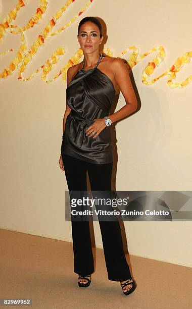 Randi Ingerman attends the Blumarine fashion show at Milan Fashion Week Spring/Summer 2009 on September 23, 2008 in Milan, Italy.