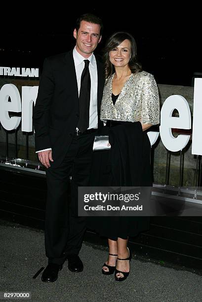 Karl Stefanovic and Lisa Wilkinson arrives for the 75th Anniversary celebrations for the Australian Women's Weekly on Fort Denison on September 23,...