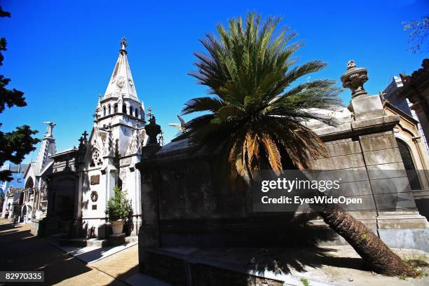 The famous cemetery La Recoleta on January 13, 2008 in Buenos Aires, Argentina. Some former Presidents, sport athletes, scientists or actors are...