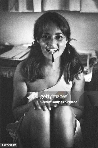 Jeanne Moreau in Cuernavaca Mexico, 1965.