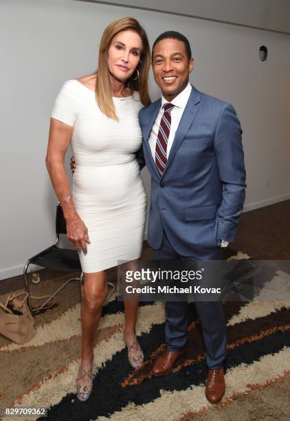 Caitlyn Jenner and Don Lemon attend OUT Magazine's OUT POWER 50 gala and award presentation presented by Genesis on August 10, 2017 in Los Angeles,...