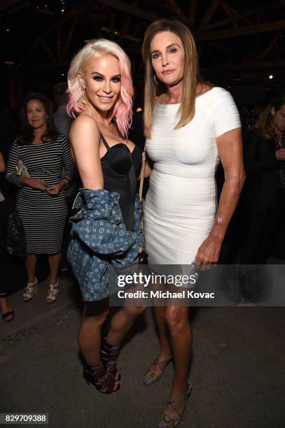 Gigi Gorgeous and Caitlyn Jenner attend OUT Magazine's OUT POWER 50 gala and award presentation presented by Genesis on August 10, 2017 in Los...