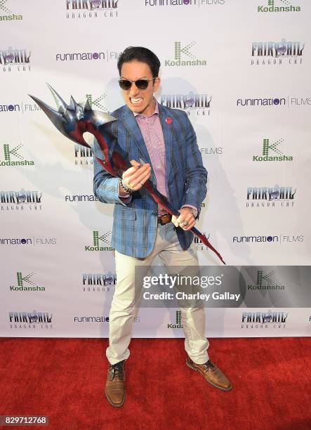 Voice actor Todd Haberkorn attends the "Fairy Tail: Dragon Cry" Premiere at The Montalban on August 10, 2017 in Hollywood, California.