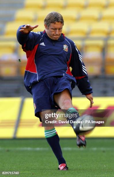 British & Irish Lions' Jonny Wilkinson during the 'Captain's Run'.